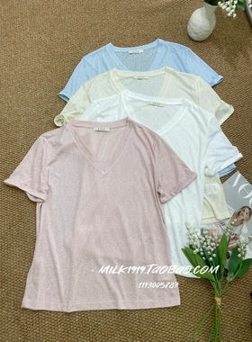 怒推显瘦!欧洲站2026夏季新款设计师ALYX基础v领亚麻舒适宽松T恤