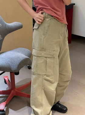 欧洲站小众设计师款2026早春新款松弛风慵懒休闲工装裤长裤