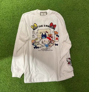 折扣欧洲站小众设计师大E2025早春新款 T恤 kitty猫印花长袖