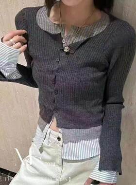欧洲站小众设计师HE家针织衫