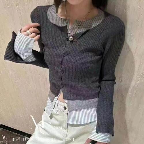 欧洲站小众设计师HE家针织衫