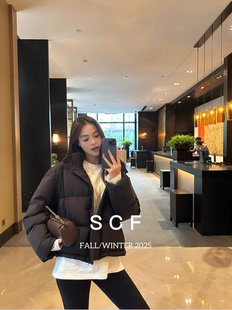 小众复古甜美泡芙鹅绒羽绒服外套女 设计师款 欧洲站2025冬季 新款