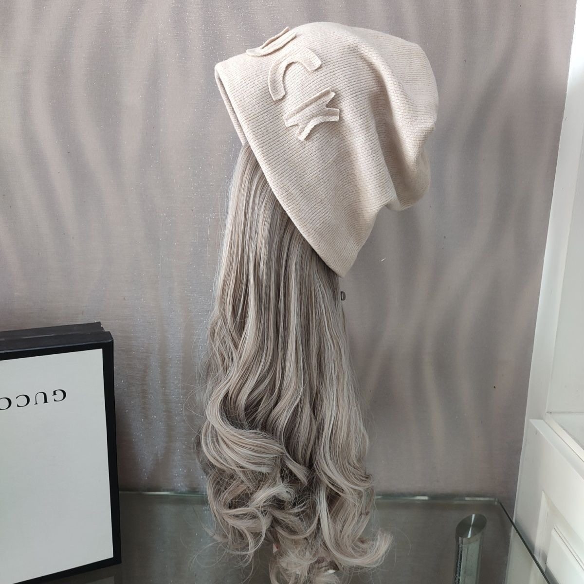 字母秋冬冷帽假发帽子一体美式堆堆帽网红长款大波浪包头女新款,美发护发/假发,其它假发,淘宝优惠券,粉丝福利购,淘宝优惠卷