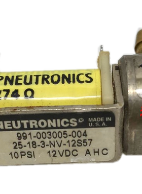 可开票991-003005-004 25-18-3-NV-12S57 10PSI 12VDC电磁阀现货
