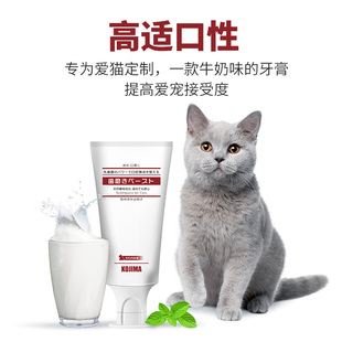 Kojima狗狗猫咪用牙膏宠物乳酸菌凝胶可食用牙刷套装口腔清洁用品