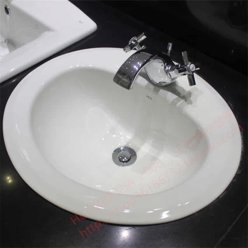 和成HCG台上盆L362S L363 L151 L186S嵌入式台面上单孔陶瓷洗脸盆