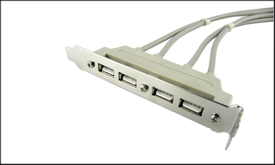 HEXIN 主板USB扩展线/4口USB挡板线/USB2.0挡板/USB扩展挡板