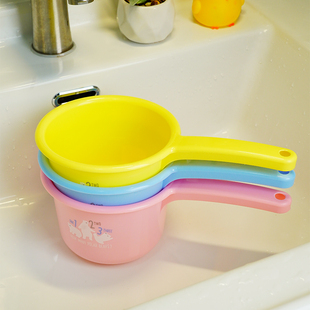 日本进口儿童洗澡水瓢宝宝洗头水勺厨房水舀子家用塑料舀水瓢小号