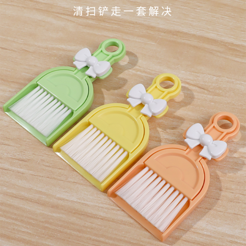 日本进口桌面清洁小扫把簸箕套装家用书桌清扫工具儿童迷你扫帚