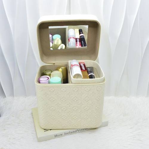 加高多巴胺大容量手提化妆品收纳箱大号可爱便携化妆包手提收纳盒