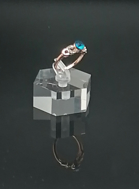 创意时尚新款透明黑色亚克力戒指展示架珠宝首饰收纳拍摄陈列道具