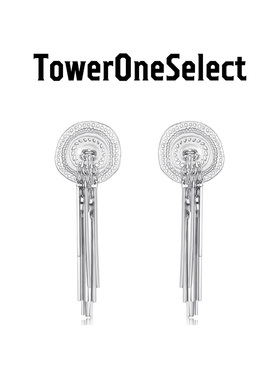 TowerOneSelect官方店GLYPHS披星戴月流苏耳钉民族风艺术清冷耳饰