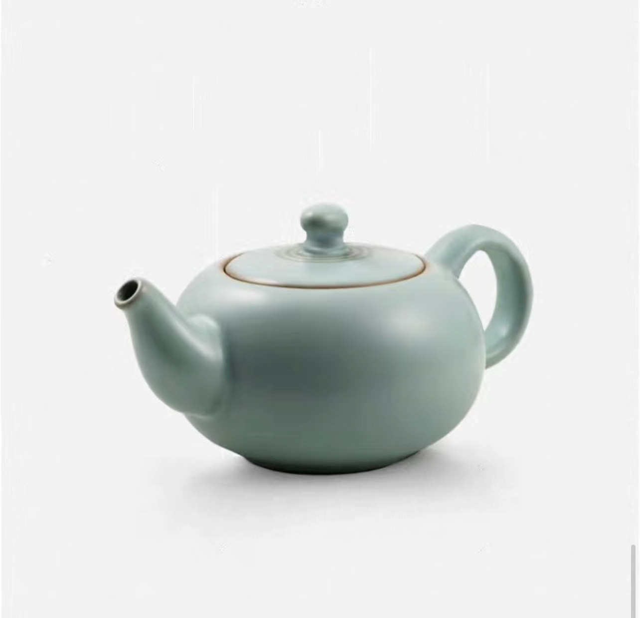 专柜正品 东道汝窑 福缘单壶 福缘壶 开片可养汝窑茶壶陶瓷茶具