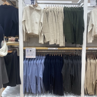 M480490女装舒芙蕾拉链针织开衫/毛衣毛衫外套25新款