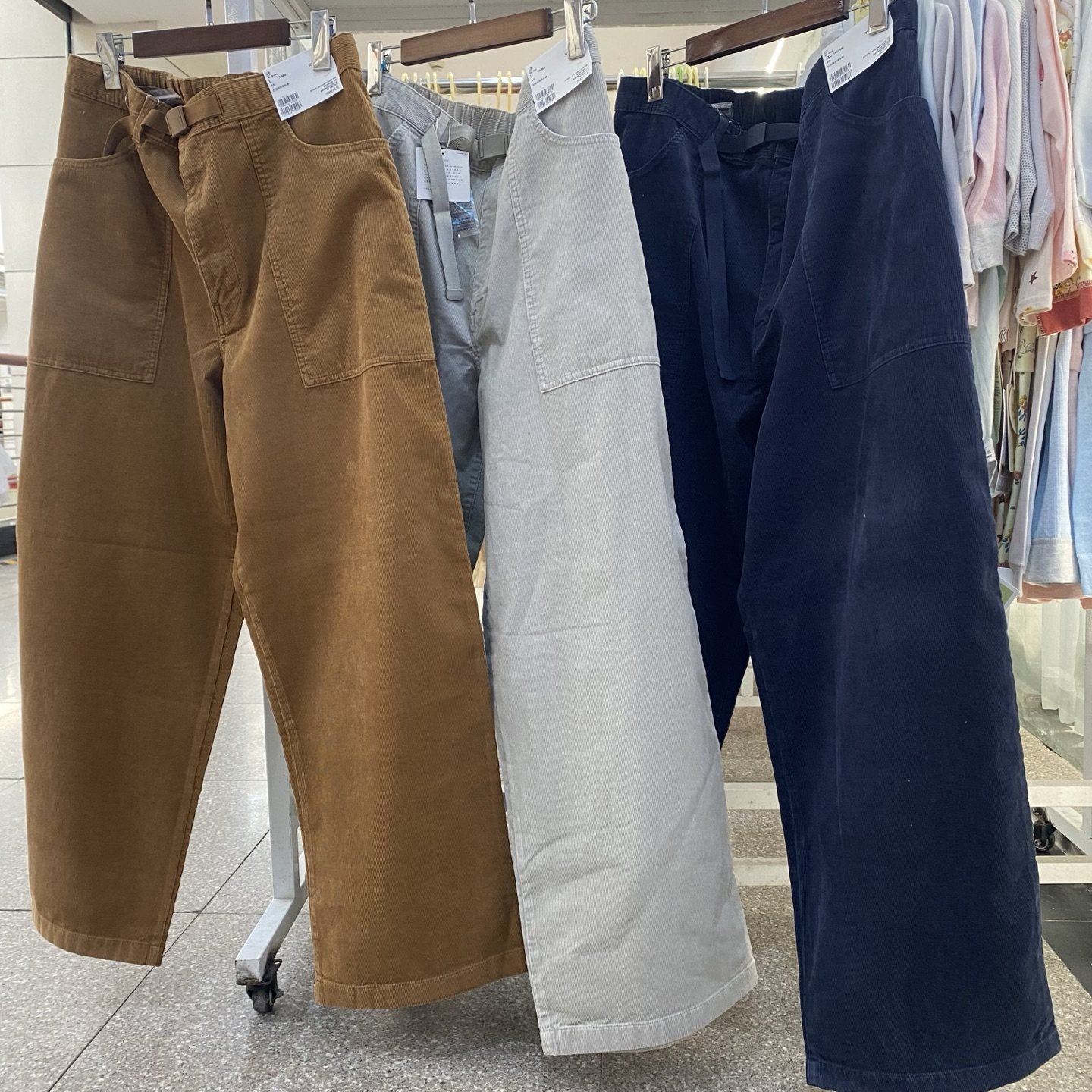 M479817男装灯芯绒休闲长裤休闲裤裤子直筒裤25秋冬新款