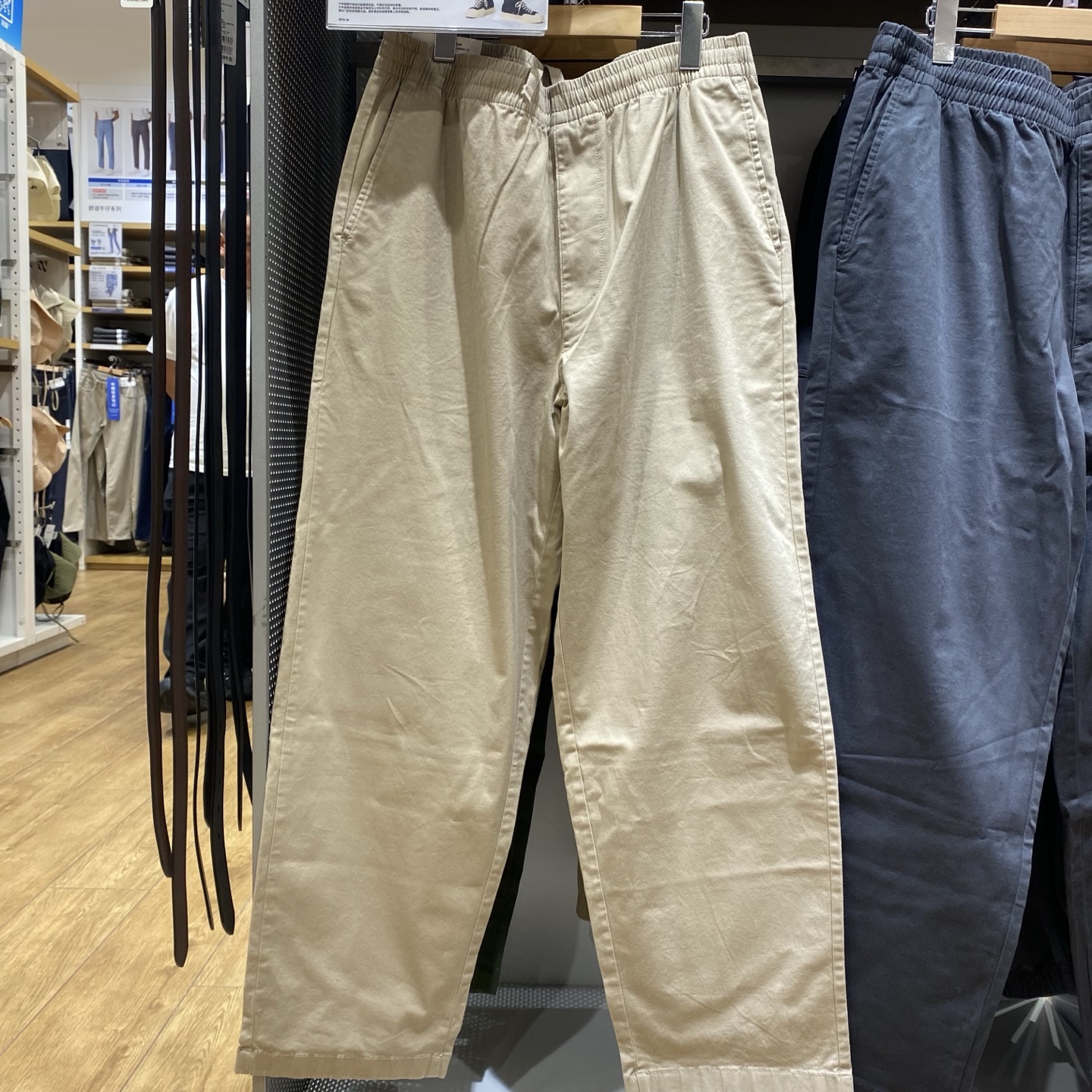 M479134日单男装女装弹力棉质松紧腰宽松舒适九分裤休闲长裤裤子