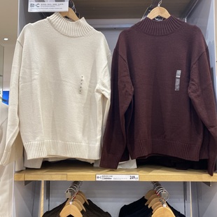 女装 25秋冬新款 高领针织衫 毛衣毛衫 长袖 M479733男装