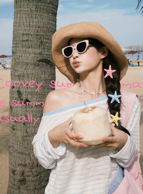 海岛度假~蓝色立体海星发夹女甜酷海边度假鸭嘴夹侧边刘海夹发饰