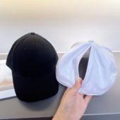 网红出口欧美女式 马尾辫帽磁吸自吸帽跑步网球高尔夫帽马尾鸭舌帽