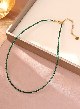 partyme手工串珠项链高级感轻奢小众设计锁骨链颈链配饰显白精致