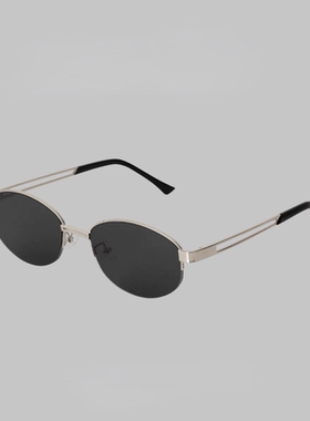 partyme手工老钱风金属框墨镜女生时髦辣妹中古眼镜太阳镜女