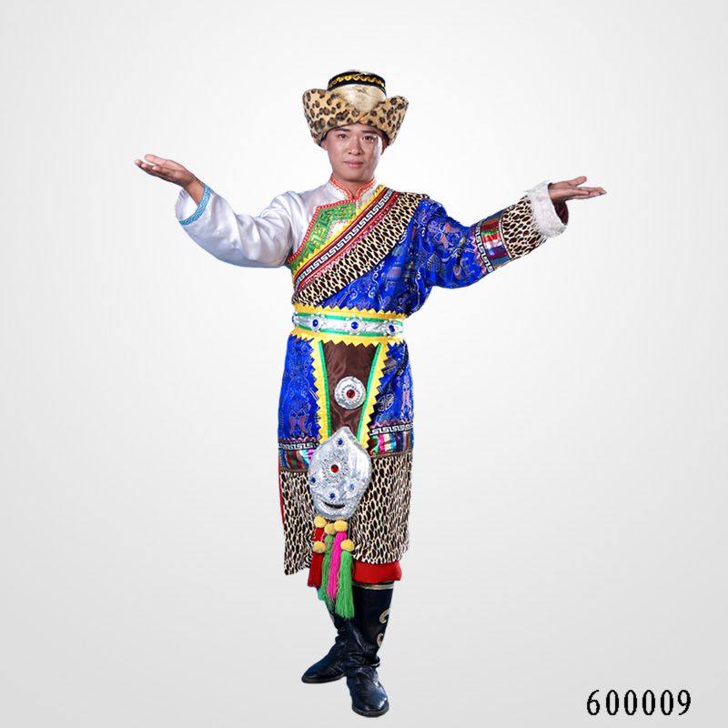 新款促销藏族舞蹈舞台演出服装西藏唐古拉风民族风广场舞套装男装