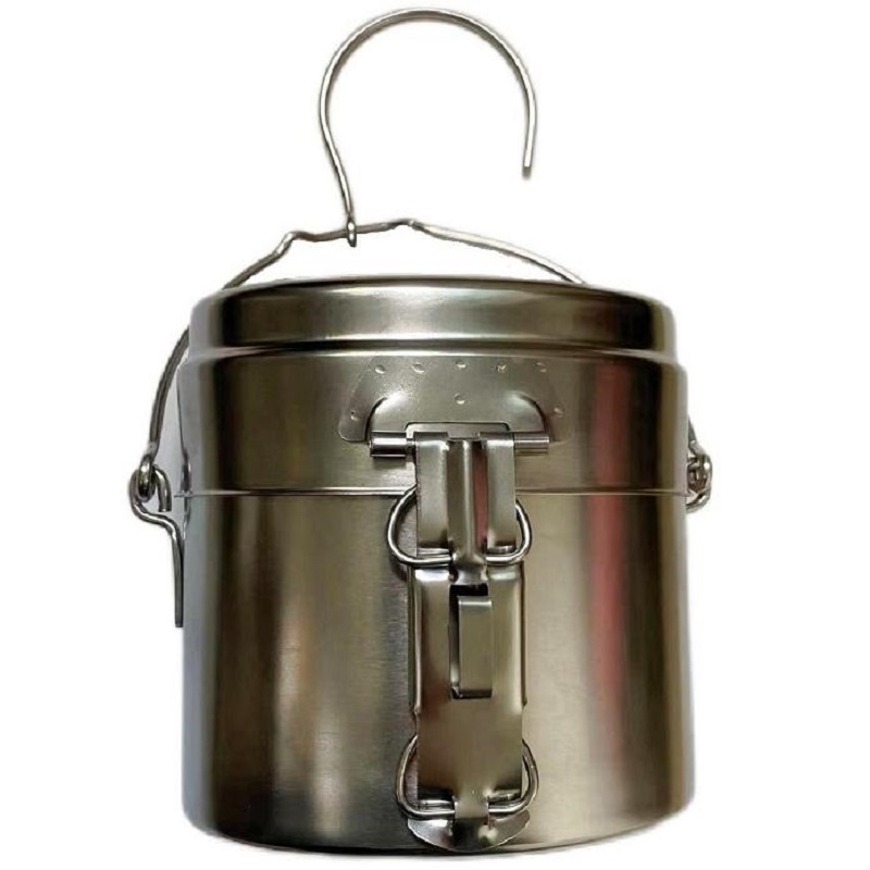 瑞典版不锈钢饭盒国产版野营饭盒套装吊锅车载户外露营套锅餐具