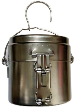 瑞典版不锈钢饭盒国产版野营饭盒套装吊锅车载户外露营餐具套锅