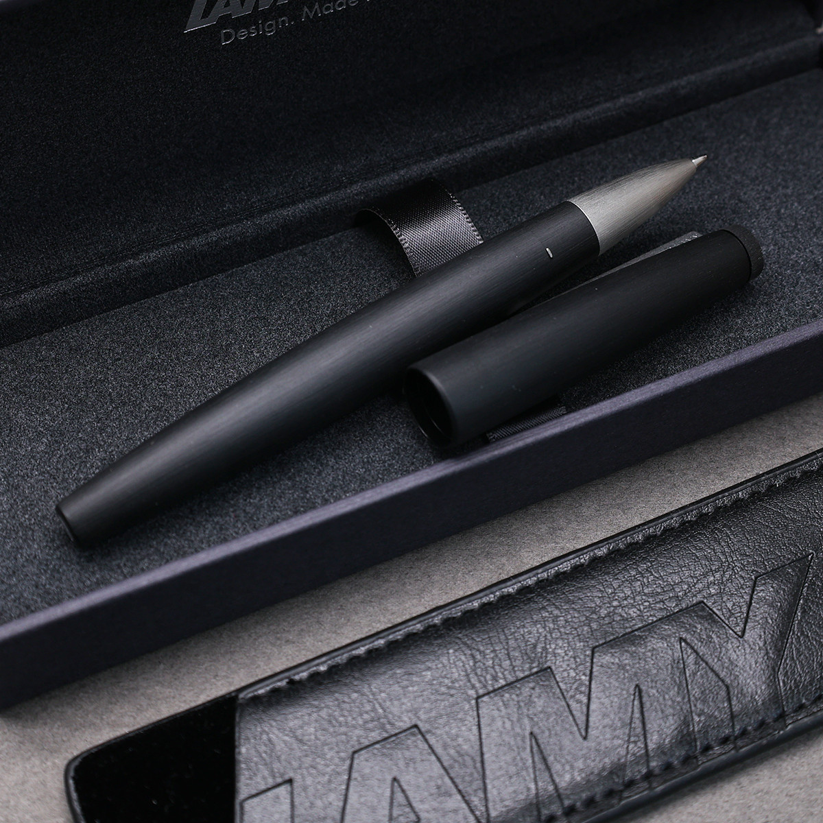 新品德国凌美lamy2000宝珠笔中性笔签字笔玻璃拉丝德国原装礼