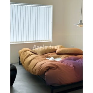 冬日里的暖阳|渐变高级感长绒棉轻磨毛四件套保暖亲肤超细旦磨毛