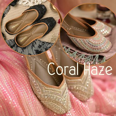 CORALHAZE孤品款合集 I 印度大牌重工平底满刺绣手工鞋平跟真皮