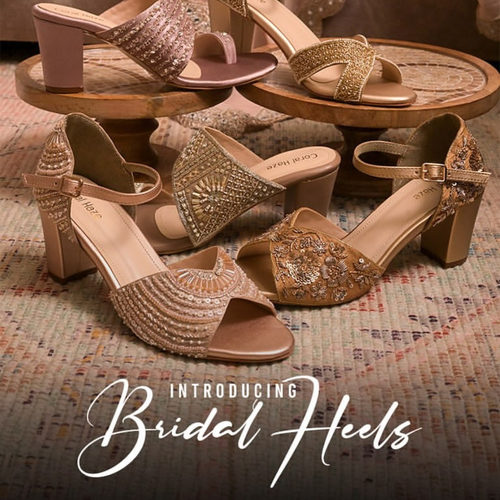 手工钉珠印度高跟凉鞋