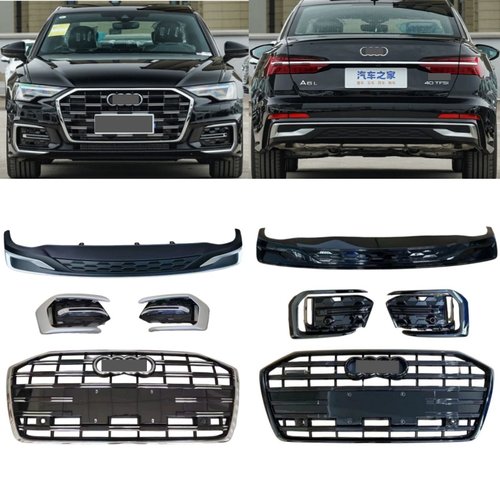 19-26款奥迪a6l中网雾灯框后唇
