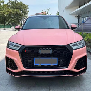 适用于18-25款奥迪Q5L改装RSQ5包围中网前后保险杠Q5后唇四出尾喉