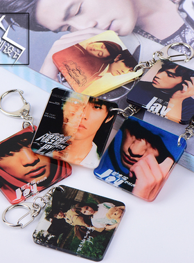 JAY周杰伦封面专辑照片钥匙扣书包挂件配饰明星应援粉丝周边纪念