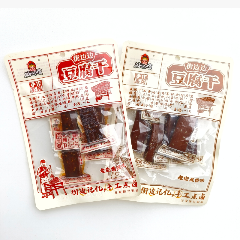 好巴食街边边手作豆腐干80g袋四川特产南溪豆干零食