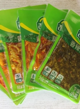 吉香居榨菜106g*袋开味下饭菜豇豆香辣盐菜咸菜小包装