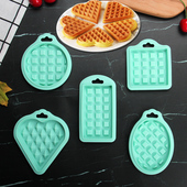 华夫饼模具5件套宝宝辅食硅胶烤箱用心形饼干蒸米糕蛋糕 家用烘焙