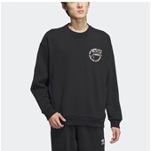 三叶草男士 Adidas 阿迪达斯正品 圆领休闲运动针织卫衣IX4236