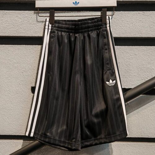正品Adidas阿迪达斯三叶草2026夏季男子条纹速干运动短裤 JC6245