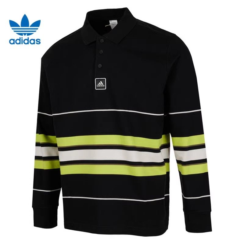 Adidas/阿迪达斯正品2026新款男士条纹休闲翻领运动POLO衫JD5391,运动服/休闲服装,运动POLO衫,淘宝优惠券,粉丝福利购,淘宝优惠卷