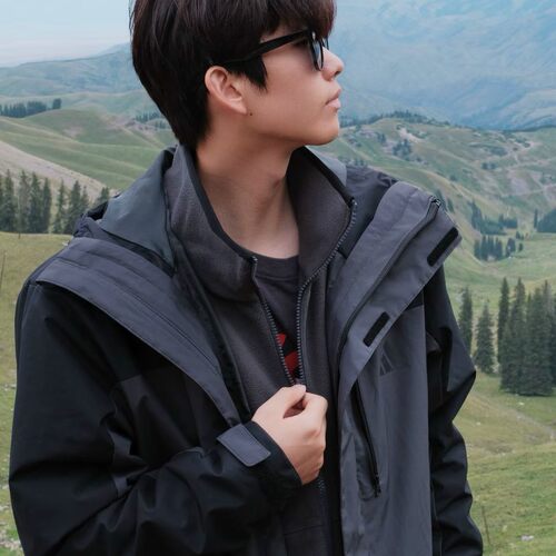 阿迪达斯男女连帽三合一外套