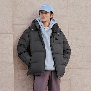 Adidas阿迪达斯羽绒服男女款冬季2026新款鸭绒保暖连帽外套KF1784