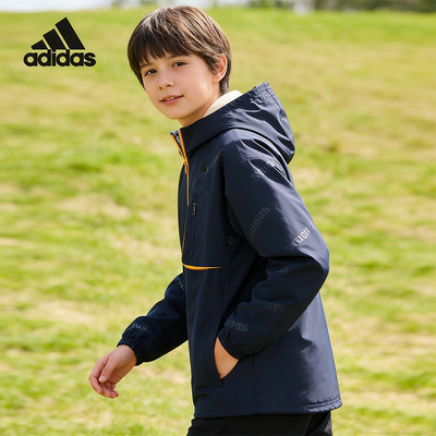 阿迪达斯正品儿童装男女夹克外套