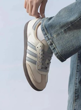 Adidas阿迪达斯三叶草女鞋2026春季新款SAMBA OG W经典鞋JH7299