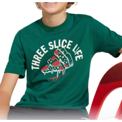 adidasT恤LoungePizza舒适美观简约百搭短袖大童款JI6676