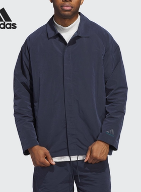 阿迪达斯衬衫男女同款2026夏季新款质感翻领运动休闲外套IW5642