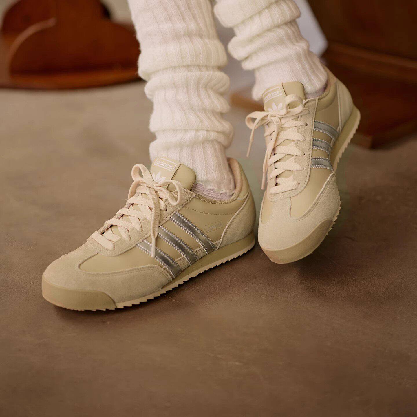 Adidas阿迪达斯经典德训鞋正品低帮男女款休闲鞋2026超火阿甘鞋