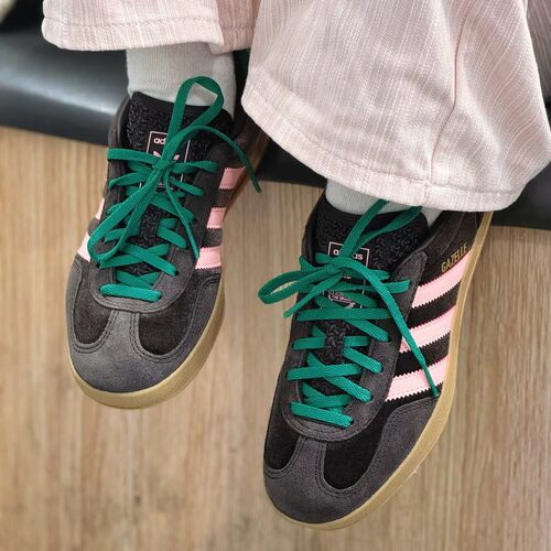 Adidas三叶草正品GAZELLE女子夏季复古低帮休闲板鞋T头鞋JI2714