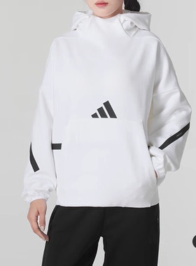 Adidas/阿迪达斯正品W Z.N.E. OH HD 女士休闲简约宽松卫衣JI7553